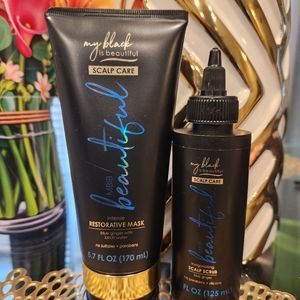 My Black is Beautiful Blue Ginger Scalp Scrub/ Intense Restorative Mask